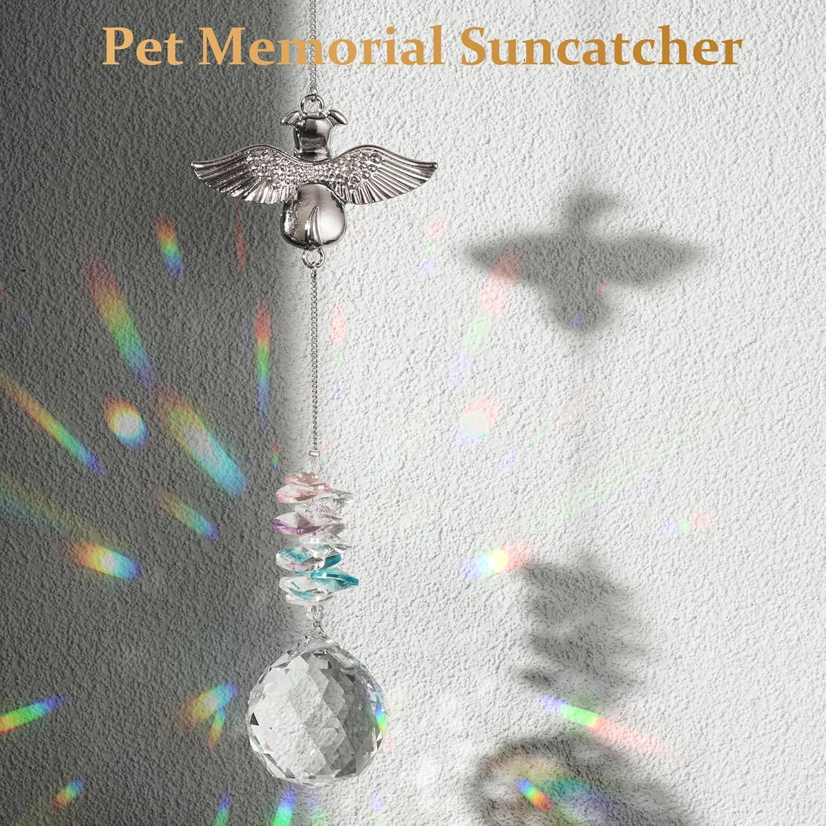 Loss of Dog Sympathy Gift - Dog Memorial Suncatcher, Pet Loss Sympathy Gifts, Passing Away