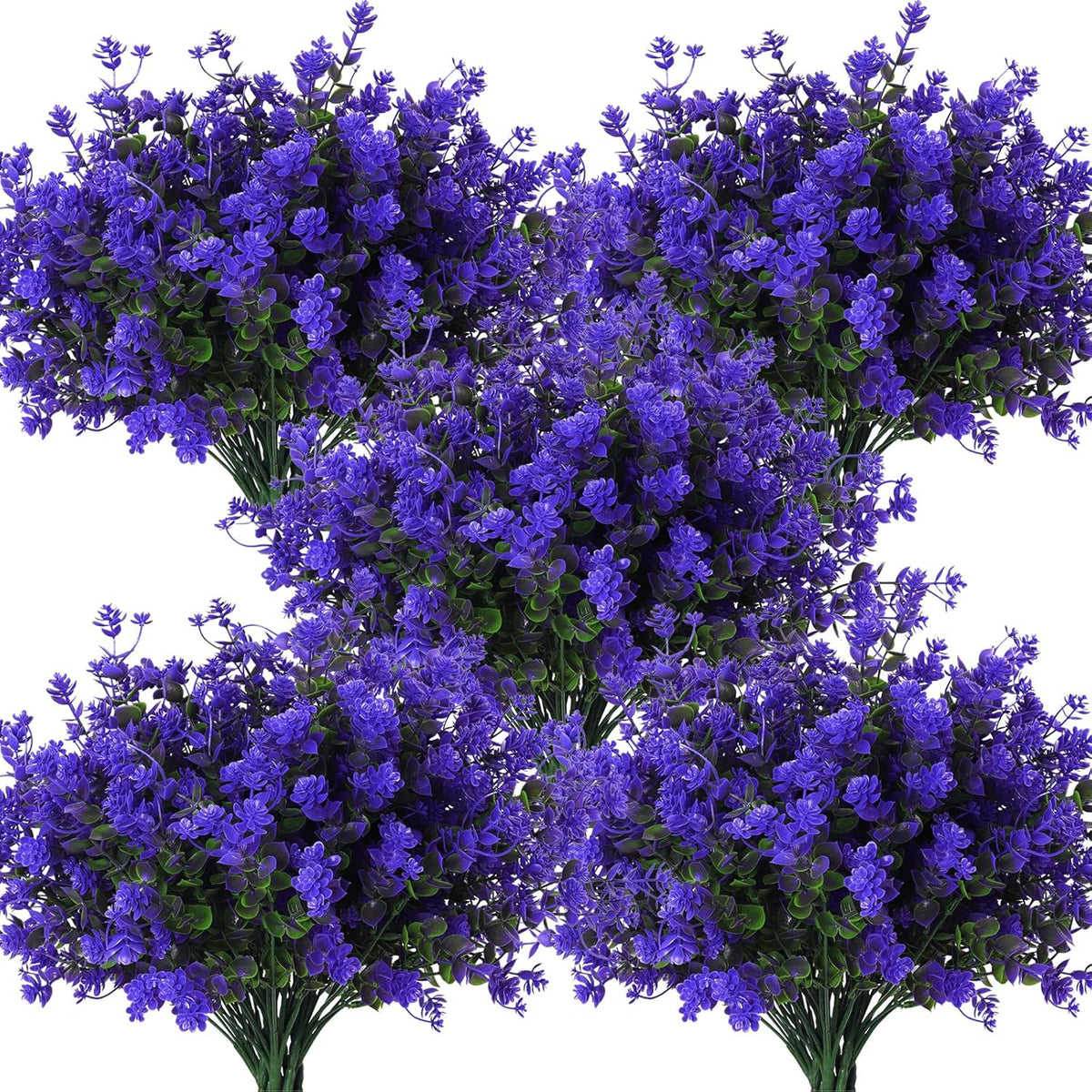 RECUTMS Fake Outdoor Flowers Artificial Flowers Plants for Window Boxes Spring Outdoor Home