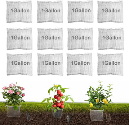48PCS 1 Gallon Go-pher and V-ole Wire Baskets, 1 Gallon Plant R-oot Go-pher Baskets for Underground