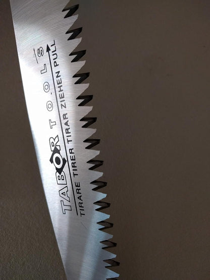 TABOR TOOLS Pruning Saw with Sheath, 10 Inch Hand Saw with Straight Blade and Holster, Suitable for