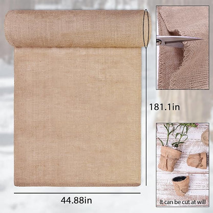 Natural Burlap Plant Covers Freeze Protection,Burlap Winter Frost Plant Blankets for Trees and