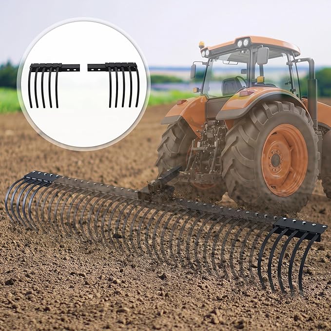Specraft Tow Behind Landscape Rake Extension Kit, 2 Pack Width Expander with Heavy Duty Steel