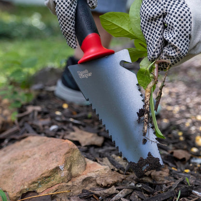 Root Slayer 16011 Heavy Duty Garden Trowel, Red