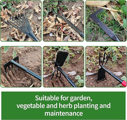 Set of 6 Gardening Tool Set, Rust-Resistant Handy Tools for Gardening, Ideal Gardening Gift Set