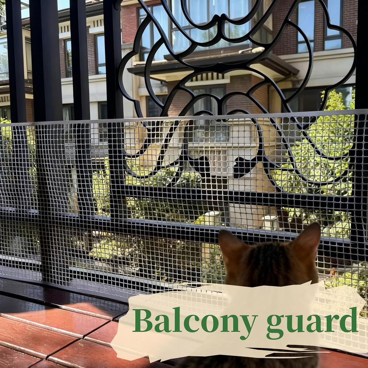 PotatoLife Plastic Wire Mesh Fence, Balcony Fence for Baby and Pets, Safety Fence, Stair Protector
