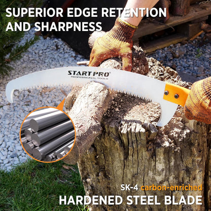 StartPro 18ft Tree Pruning Saw, Telescopic Manual Lightweight Extendable Pole Saw with Sharp