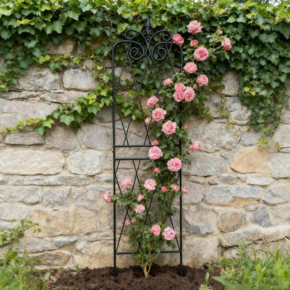 Garden Trellis for Climbing Plants 59inch x15inch Rustproof Metal Vine Trellises for Outdoor