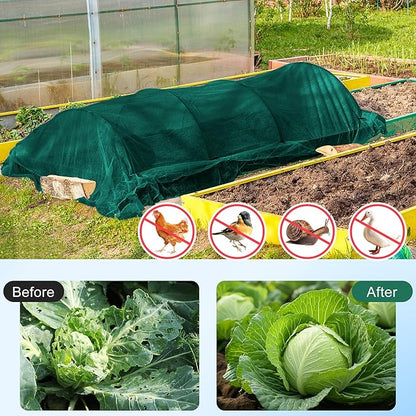 32.8 x 9.8 Ft Thicken Plant Covers Freeze Protection- Darkgreen Warm Winter Frost Cloth Blanket