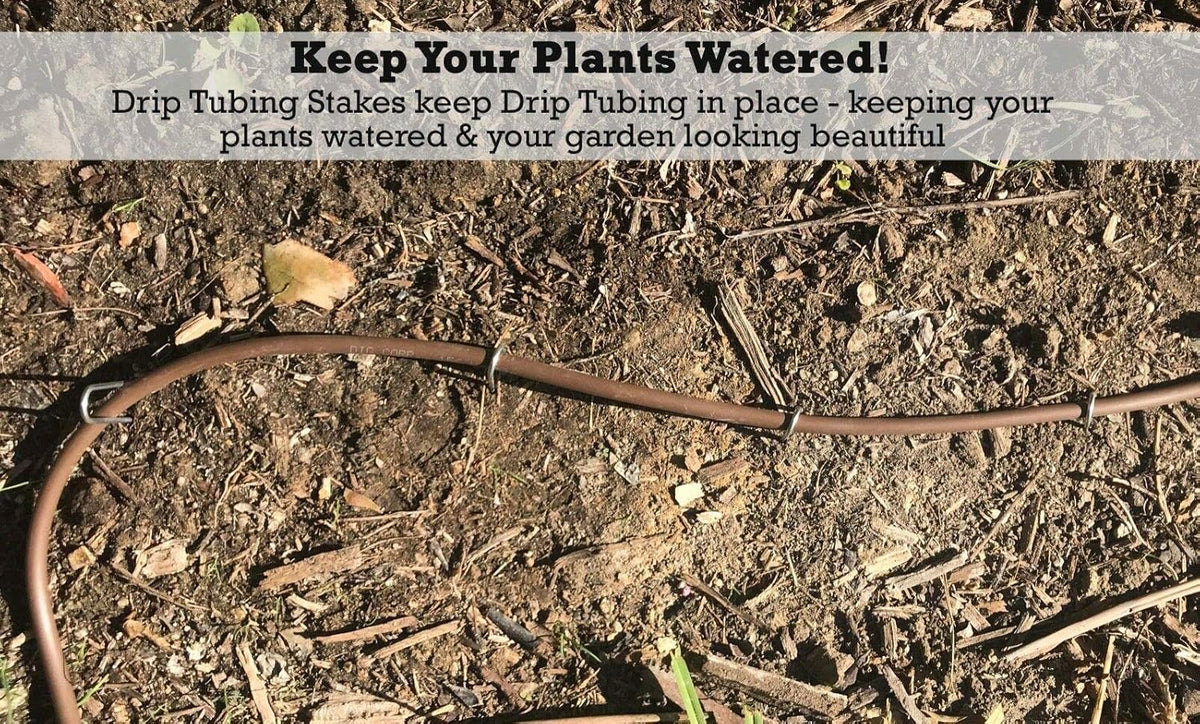 Sandbaggy DRIP TUBING Stakes Landscape Staples | 5 inch Length | Drip Anchors | Landscape Pins |