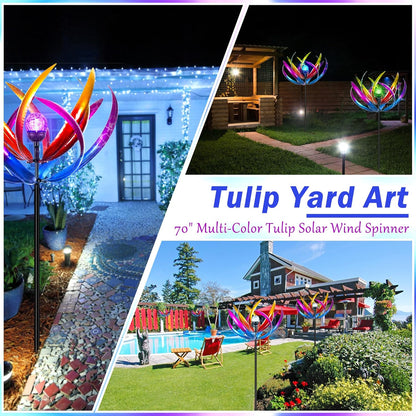 Wind Spinners Outdoor for Yard and Garden - Wind Sculptures & Spinners - 70 Inch Wind Spinner with