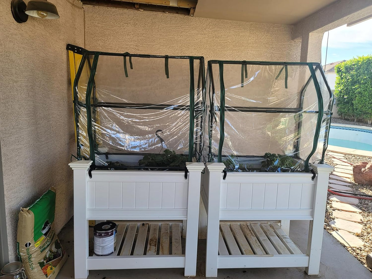 Gardzen Mini Greenhouse Heavy Duty Portable Green House, Clear Tent Small Greenhouse for Indoor