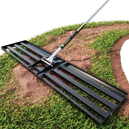 Gardease Lawn Leveling Rake 48" x 10" - Heavy Duty Professional Grade Reinforced Steel Landscape
