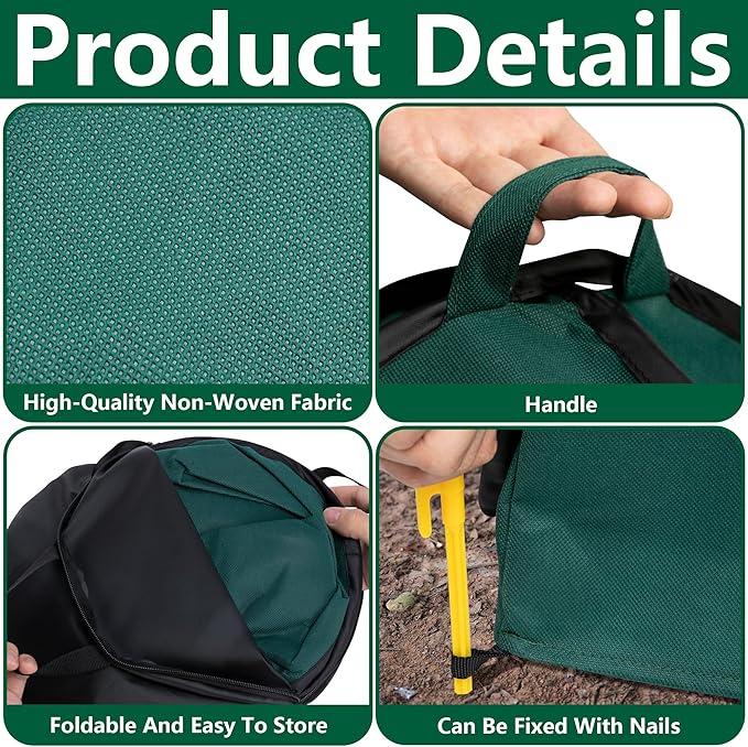2 Pcs Pop Up Shrub Covers Frost Protection Tent, 30" x 28" x 28" Winter Plant Cover Freeze