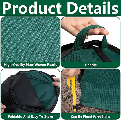 2 Pcs Pop Up Shrub Covers Frost Protection Tent, 30" x 28" x 28" Winter Plant Cover Freeze
