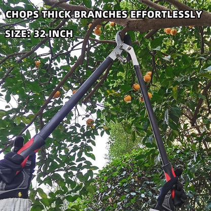Loppers for Tree Trimming, Heavy Duty Branch Cutter Tree Clippers with Compound Action, Chops Thick