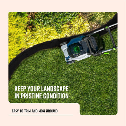 Playsafer L-Shaped Flexible Rubber Castle Edger for Lawns Landscaping and Playground | Easy No Dig
