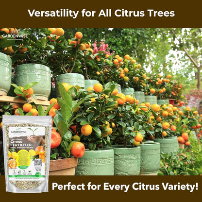 Professional Citrus Fertilizer + Vital Micronutrients; Perfect Balanced NPK for All Citrus; for