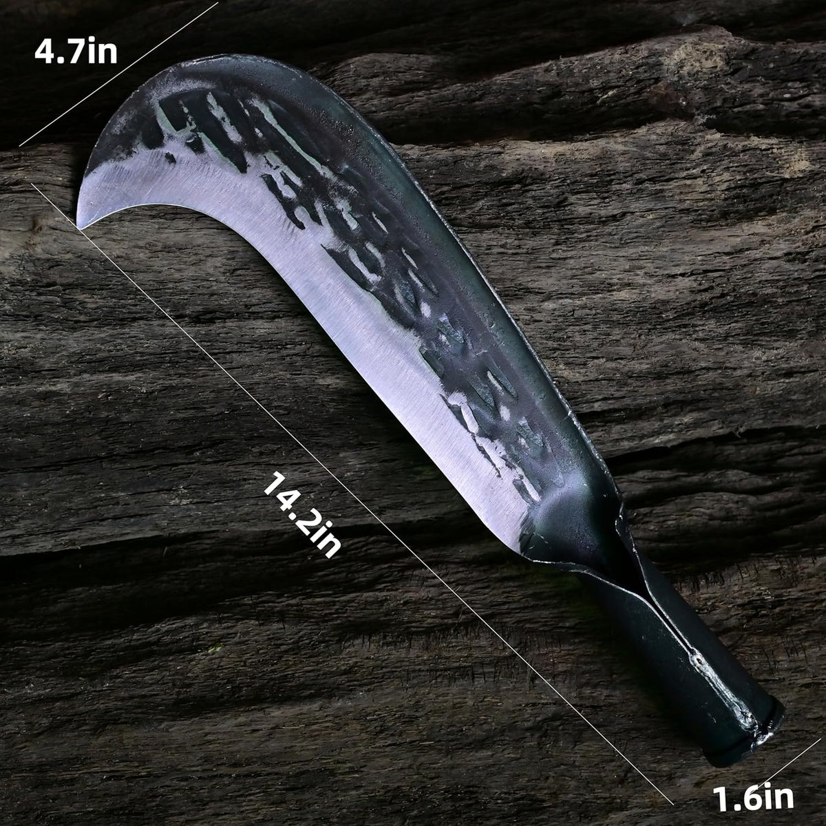 Machete for Yard Work Billhook Sickle Knife Brush Clearing Sickle Knife with Sheath - Perfect Brush