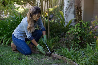 Yard Butler Terra Garden Hand Tools - Weeding Hand Tiller Tool for Efficient Gardening - Weed