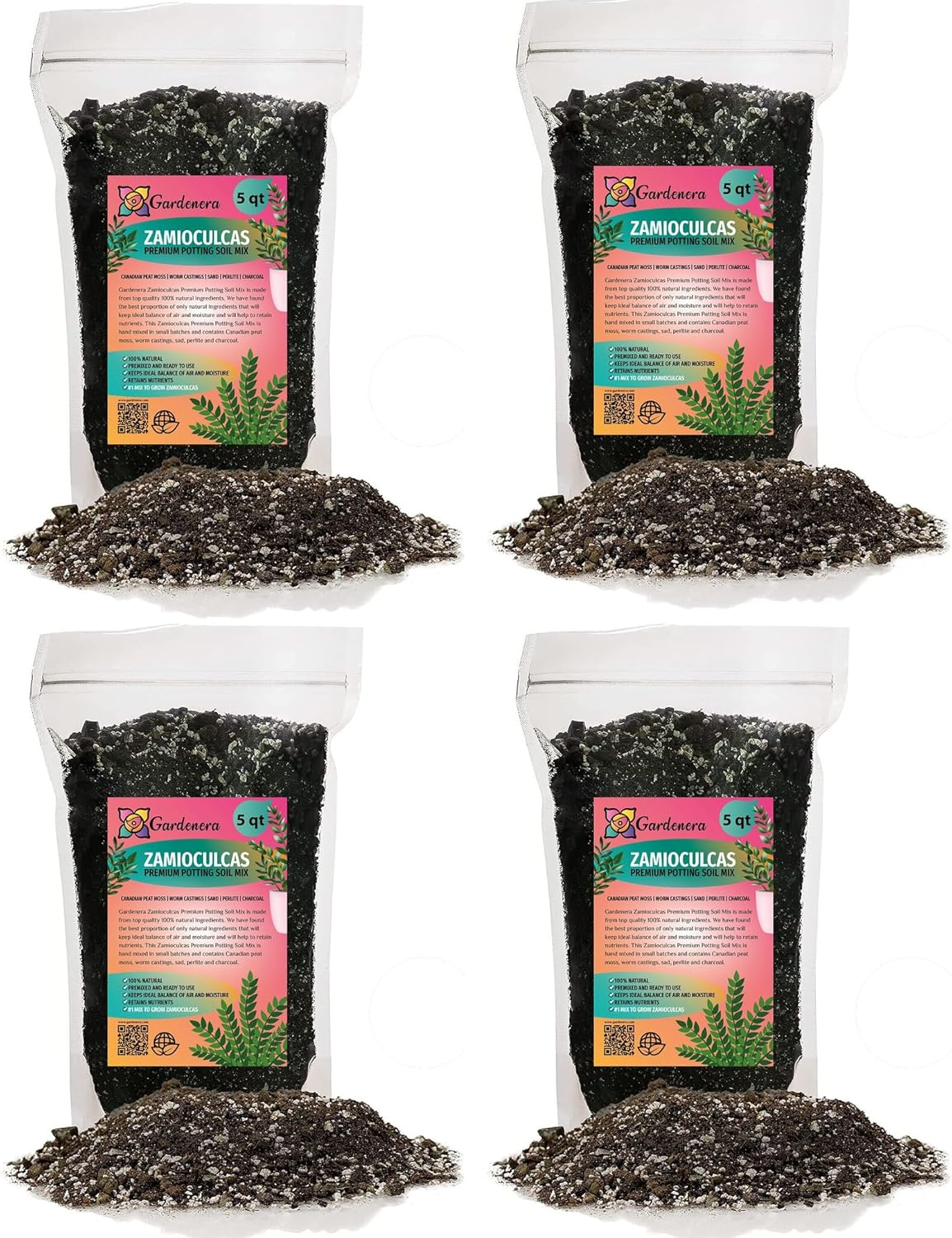 Gardenera Zamioculcas Potting Mix - Unlock Robust Growth and Striking Leaves with Our