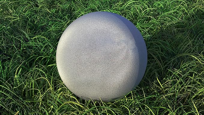 Lulu Decor, Silver Glitter Stainless Steel Gazing Mirror Ball Size 14, Smooth Reflective Shiny