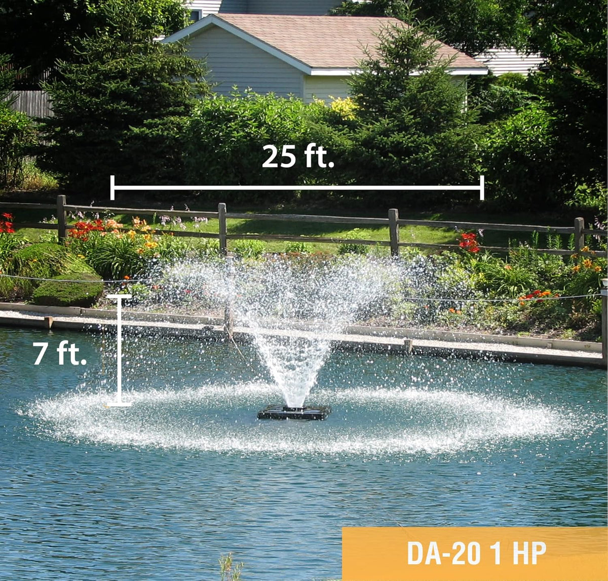 Scott Aerator DA-20 Display Pond Aerator - 1 Horse Power 115V 100ft Cord | Aerating Pond Fountain