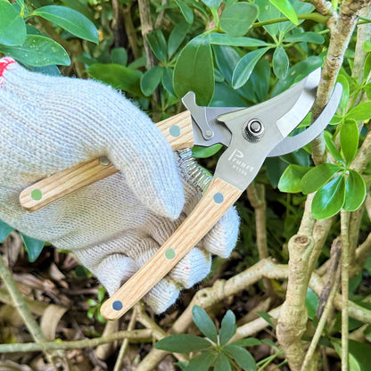 Pruning Shears, 7.5 Inch Garden Shears with 5/8 Inch Cut Capacity, Wood Clip Steel Handle