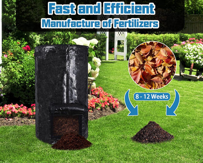 MyLifeUNIT Compost Bins Outdoor, Composting Bin for Outside Garden, Reusable Garden Yard Waste Bag