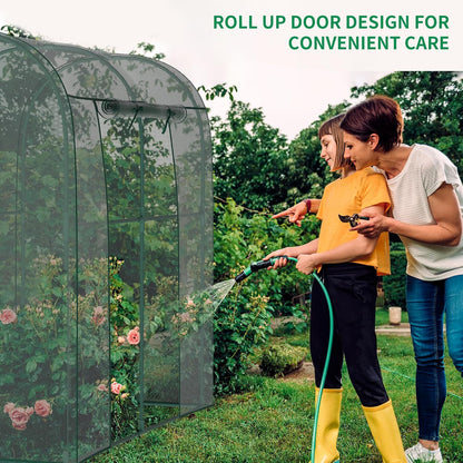SUNYRISY Garden Plant Netting Crop Cage for Garden Raised Bed, 6.5 x 3.3 x 6 Ft Plant Cover Cage
