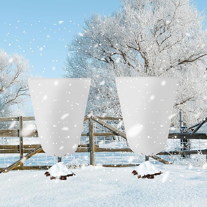 4 Pcs Plant Covers Freeze Protection 35.4" x 59" Winter Frost Blankets for Outdoor Plants with