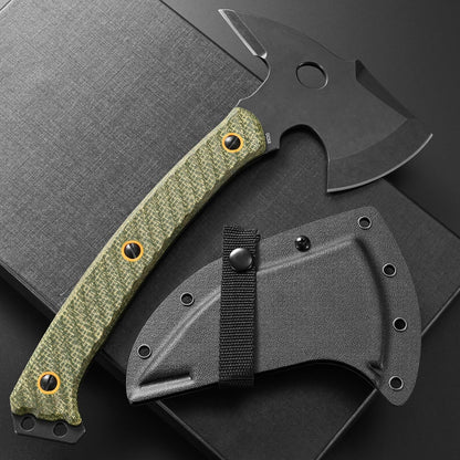C1342 Camping Axes,DC53 Steel Blade Micarta Handle Chopping Axe Bushcraft Camping Axes Survival