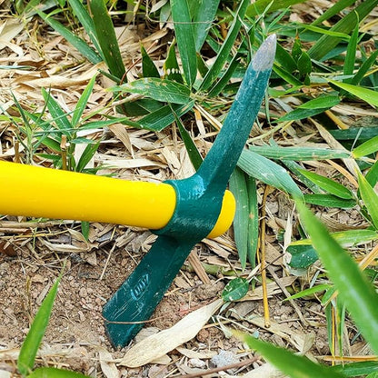 2 PCS Pick Mattock Hoe Heavy Duty, Gardening Hand Pick with 15 Inch Shock Absorption Rubber Handle