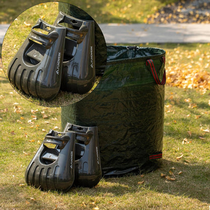 Gardenised 72-gallon Heavy-Duty Self-Standing Collapsible Leaf Bag with Handle and Sturdy Scoop for