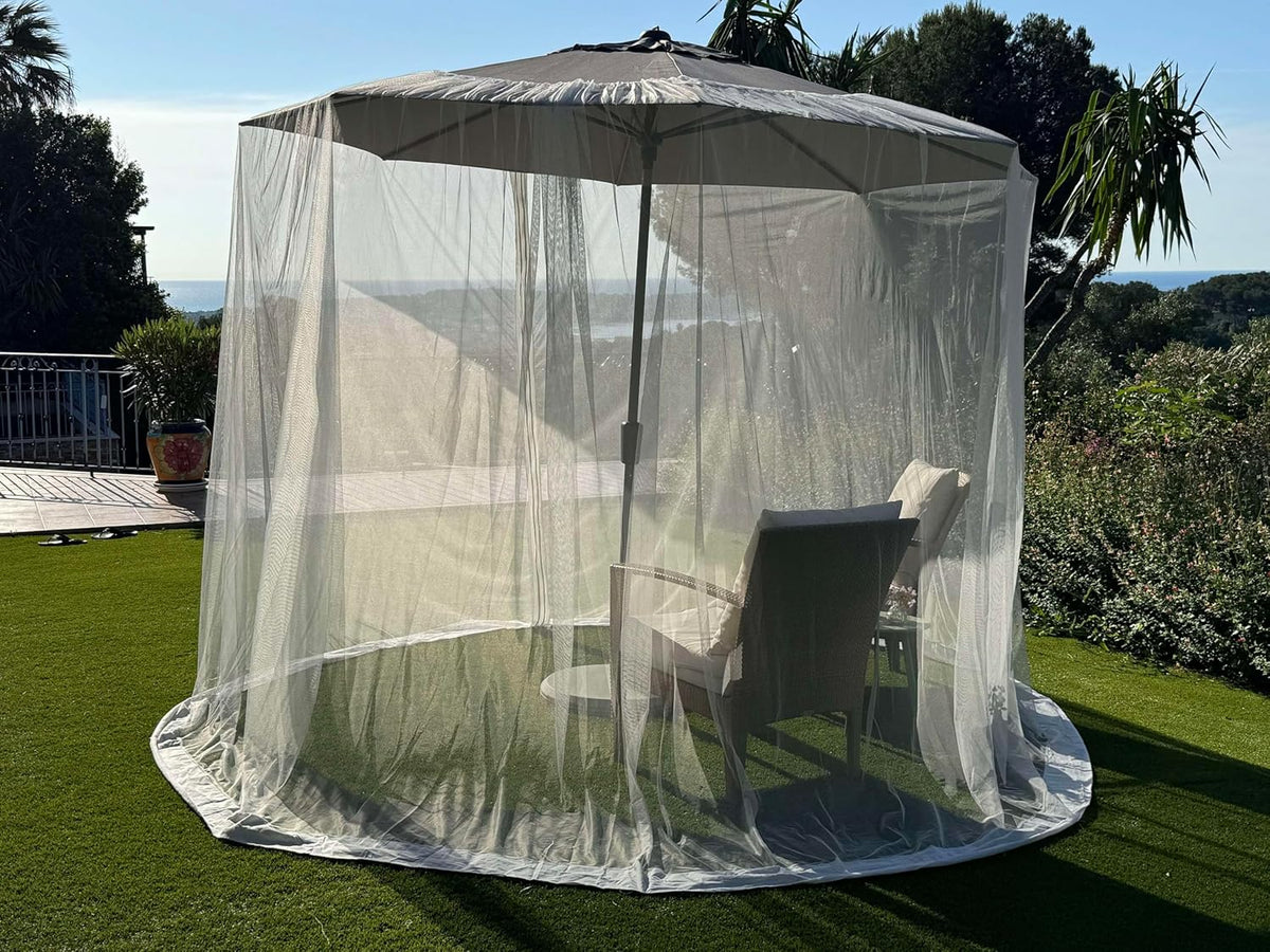 Mosquito Net for Umbrella 7.5 FT | Large Sizes & Fabric Designed for Outdoors | Insect House Screen