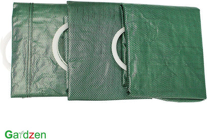 Gardzen 3-Pack 32 Gallon Yard Waste Bags, Reusable Heavy Duty Collapsible Garden Leaf Bags with
