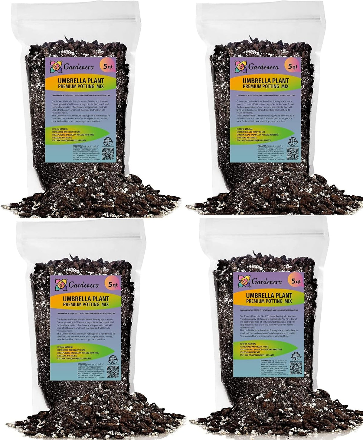 Gardenera Umbrella Plant Premium Potting Mix - 20 Quart - Nourish Your Plants with Nature's Finest