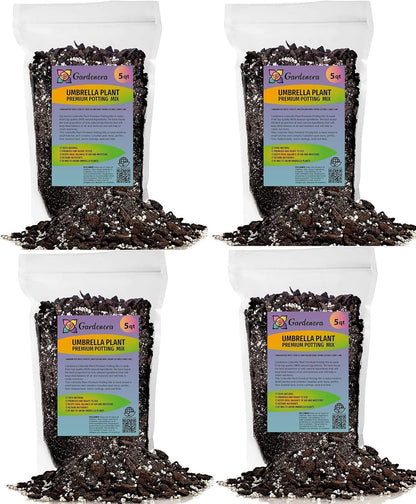 Gardenera Umbrella Plant Premium Potting Mix - 20 Quart - Nourish Your Plants with Nature's Finest
