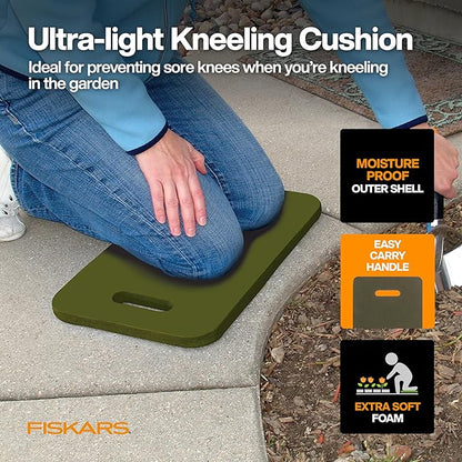 Fiskars Flower Gardening Tool Set with Floral Pruner, Trowel, Cultivator, Garden Gloves, and
