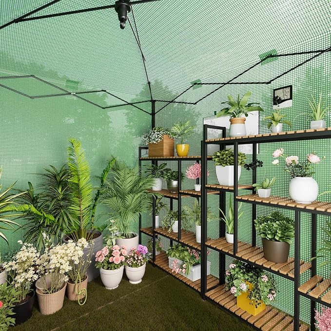 8X6 FT Pop Up Greenhouse,Greenhouse for Outdoors, Portable Walk-in Greenhouses with Roll-Up Zipper