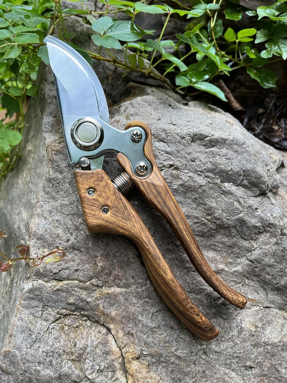 Bypass Pruning Shears for Gardening - SK5 Stainless Steel Garden Snips with Aluminum Alloy Handle