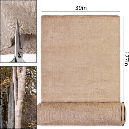 Natural Burlap Plant Covers Freeze Protection,Burlap Winter Frost Plant Blankets for Trees and