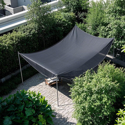 winemana Black Shade Cloth 40%, 8x20 FT Mesh Tarp - Garden Shade for Greenhouse, Patio, Vegetables