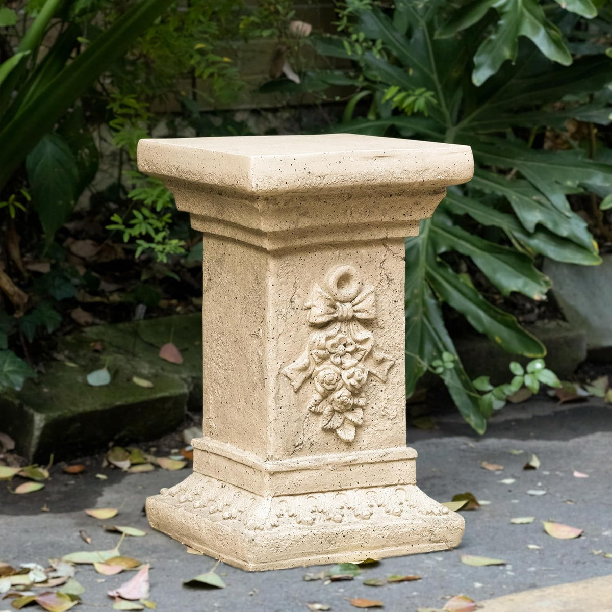 Decorative Roman Column Pedestal Column Plant Stand, Vintage European Style Classical Garden