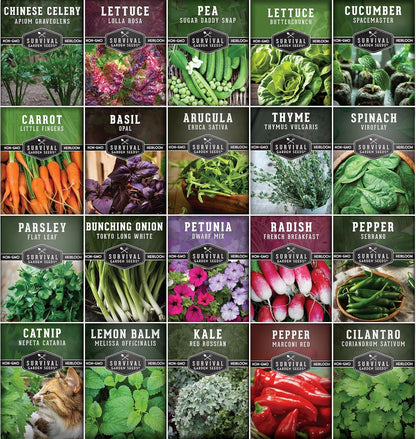 Indoor Garden Vegetables Hydroponic Apartment Garden - Non-GMO Heirloom Vegetable Varieties for