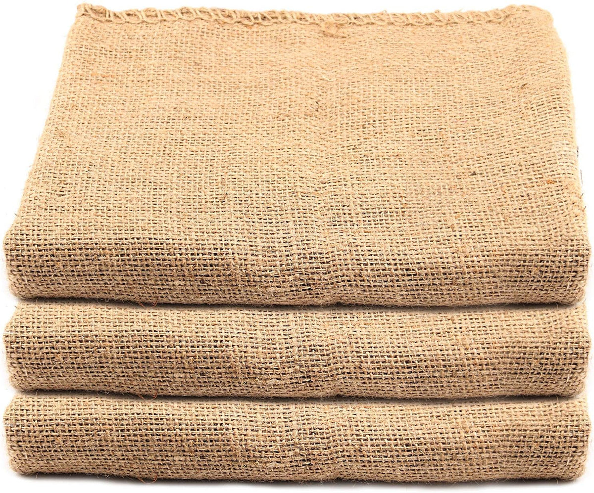 KEILEOHO 3 Pack 42 x 29 Inch Burlap Bags, Large Food Grade Burlap Sacks for Gardening, Planting