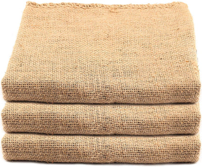 KEILEOHO 3 Pack 42 x 29 Inch Burlap Bags, Large Food Grade Burlap Sacks for Gardening, Planting