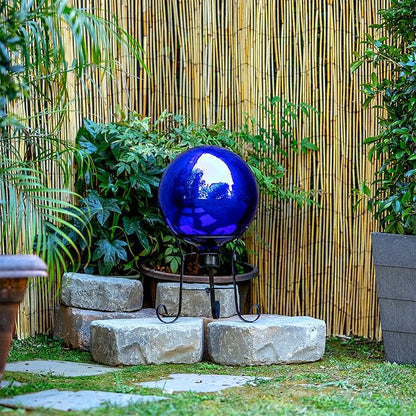 Alpine Corporation | 10" Indoor/Outdoor Glass Gazing Globe — Festive Garden & Yard Décor Accent