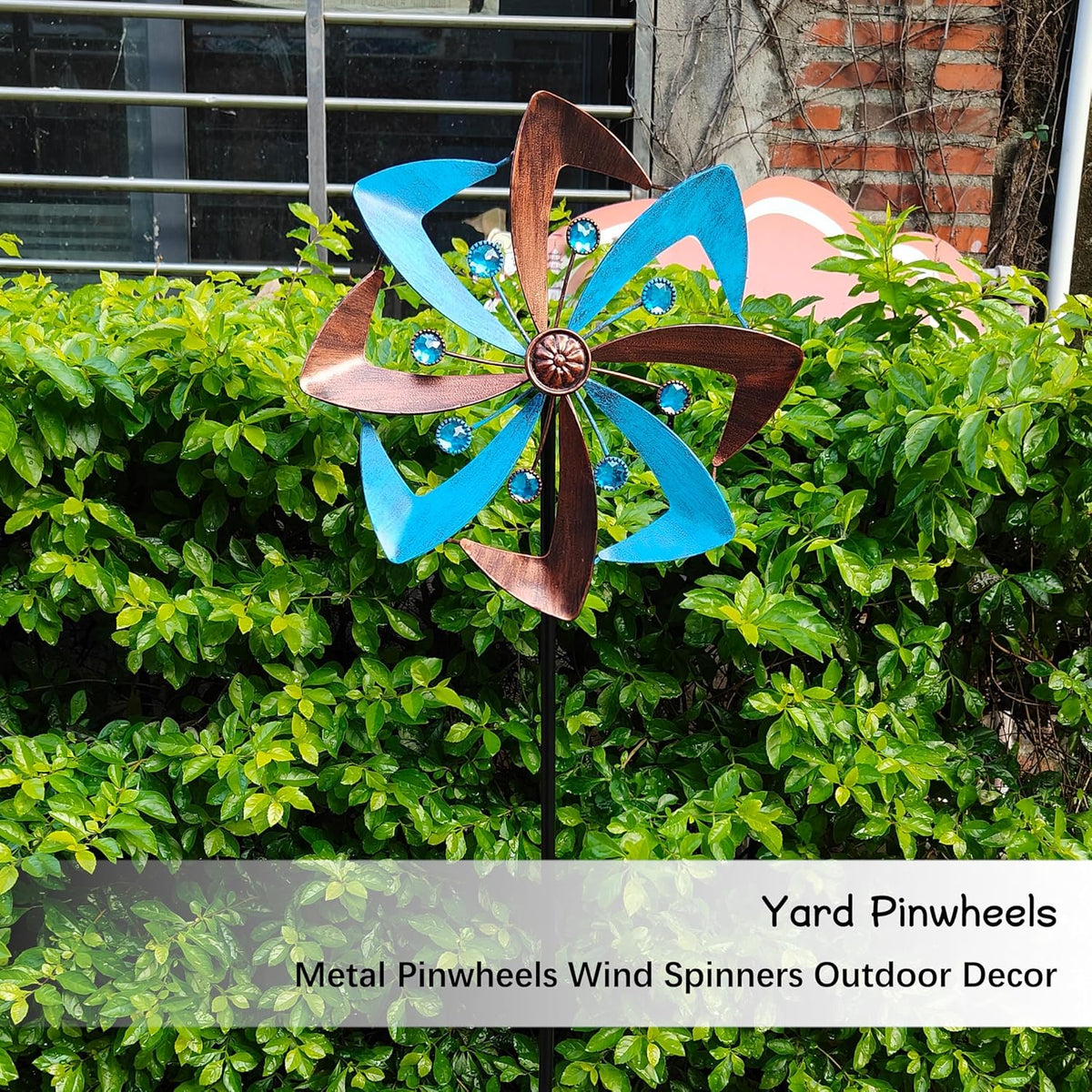 Wind Spinners Outdoor, 10 inch Wind Sculptures & Spinners, Metal Kinetic Wind Spinner, Decorative