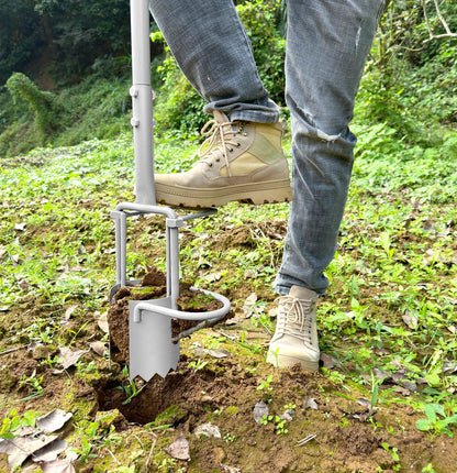 Updated Bulb Planter Long Handle for Digging, 5-in-1 Lawn and Garden Tool,sod Plugger