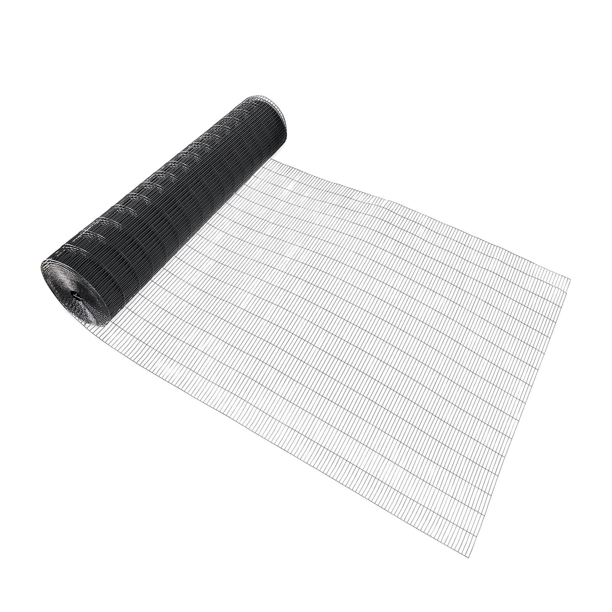 Fencer Wire 16 Gauge Black Vinyl Coated Welded Wire Mesh Size 0.5 inch by 3 inch (4 ft. x 50 ft.)